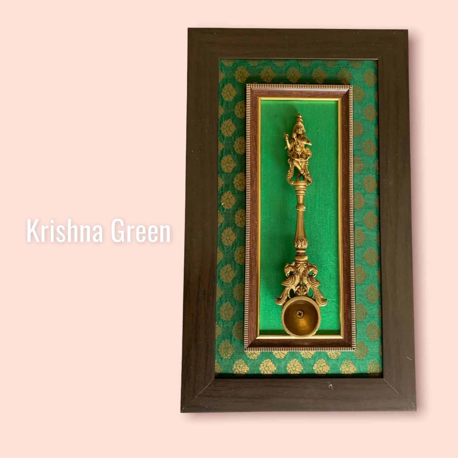 Decorative Brass Dancing Krishna Wall Art for Living Room Office House Pooja Room Hindu God Statue Modern Artwork Return Gift Pooja Favor Decorative Wall Hanging Showpiece - LoveNspire