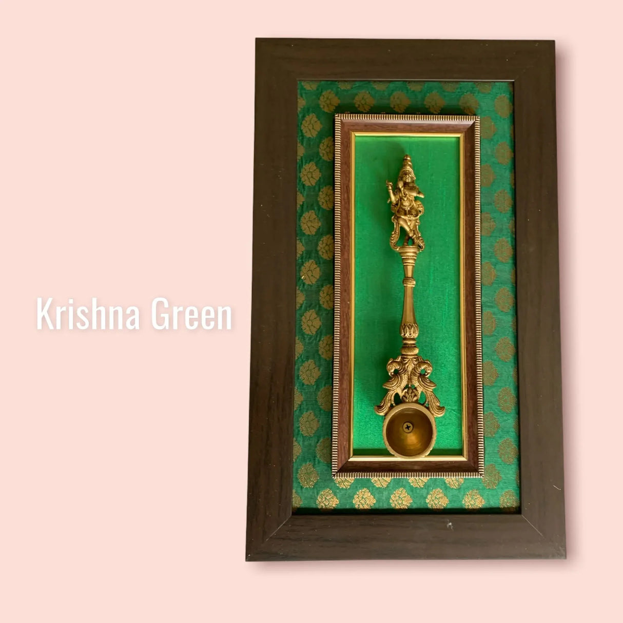 Decorative Brass Dancing Krishna Wall Art for Living Room Office House Pooja Room Hindu God Statue Modern Artwork Return Gift Pooja Favor Decorative Wall Hanging Showpiece - LoveNspire