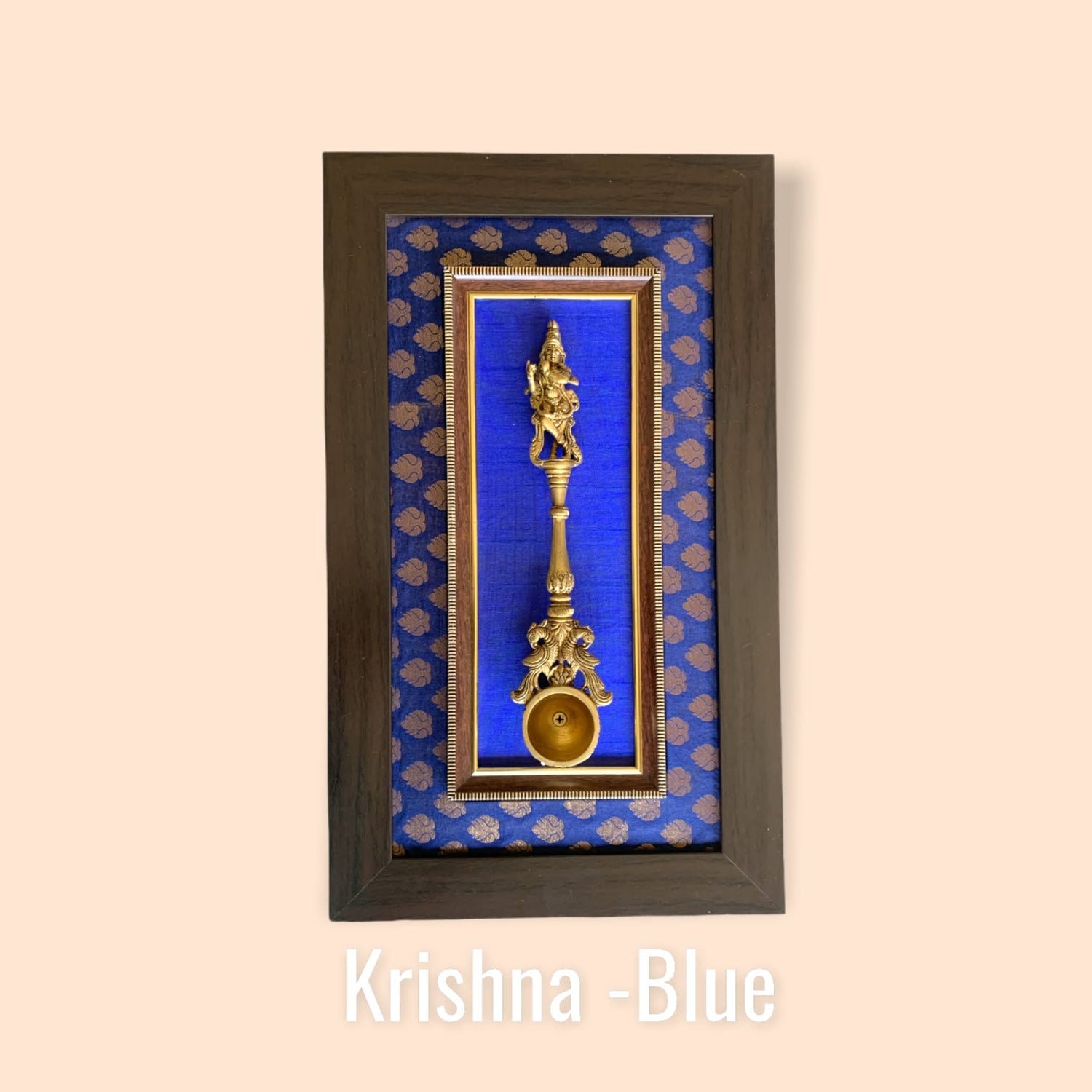 Decorative Brass Dancing Krishna Wall Art for Living Room Office House Pooja Room Hindu God Statue Modern Artwork Return Gift Pooja Favor Decorative Wall Hanging Showpiece - LoveNspire
