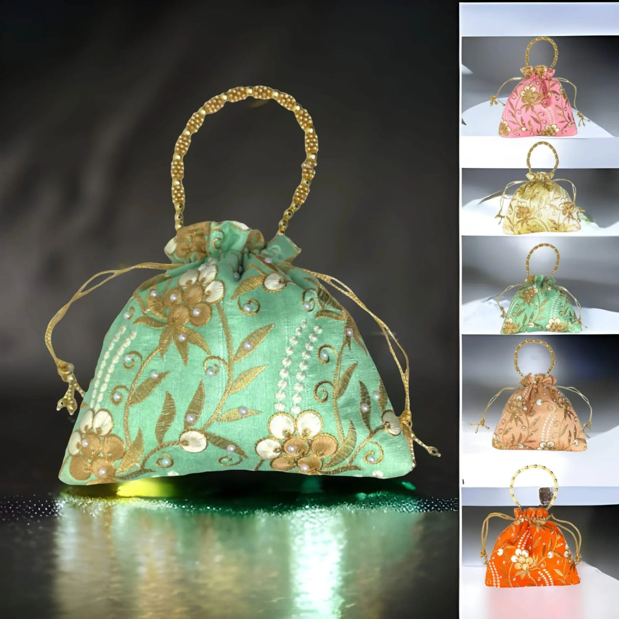 Designer Potli Bags, Eid Gifting, Favor, Indian Muslim Punjabi Wedding Favor, Diwali Gift Bag, Return Favor, Gift, Housewarming, Jewelry Organizer - LoveNspire