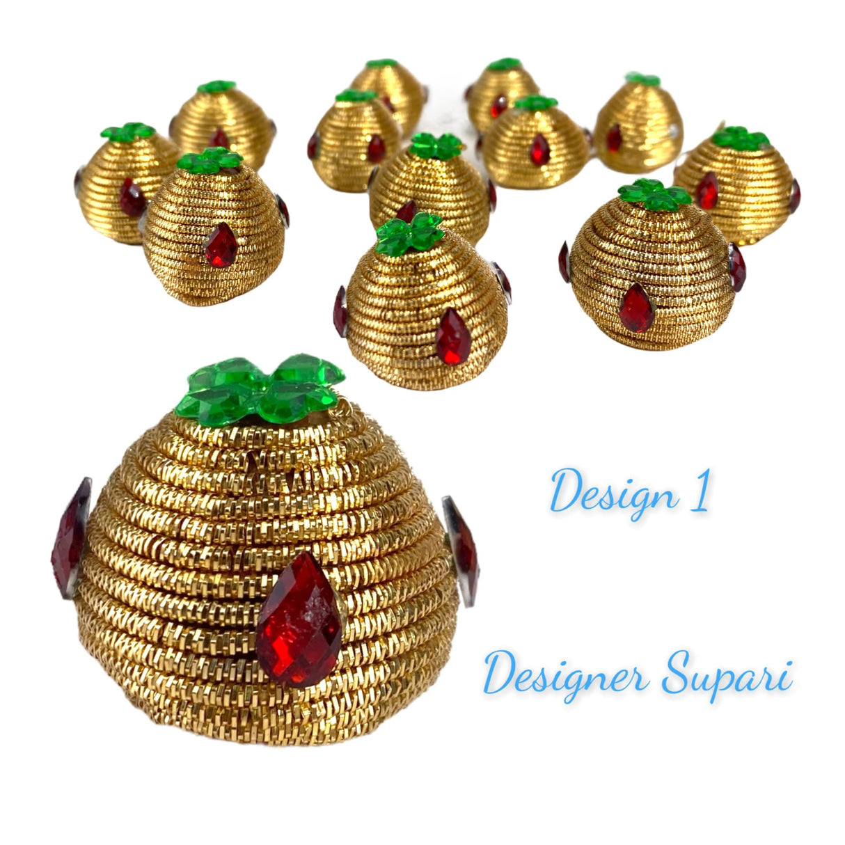 Designer Supari for Puja, Betelnut for Pooja, Decorative Supari, Indian Wedding, Housewarming, Haldi, Pithi - LoveNspire
