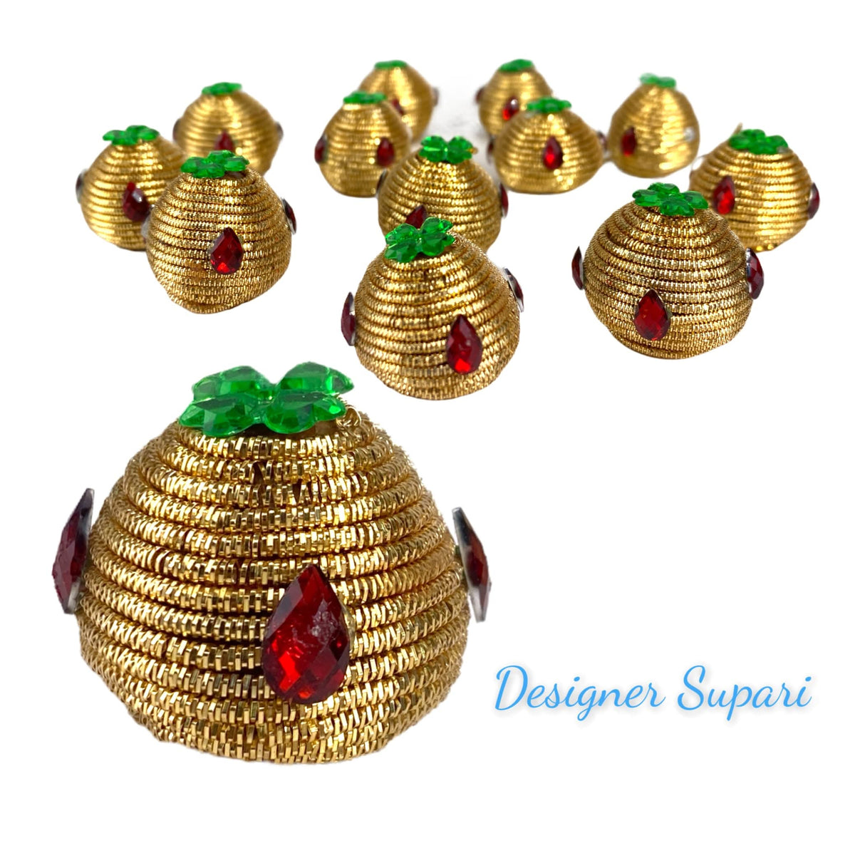 Designer Supari for Puja, Betelnut for Pooja, Decorative Supari, Indian Wedding, Housewarming, Haldi, Pithi - LoveNspire