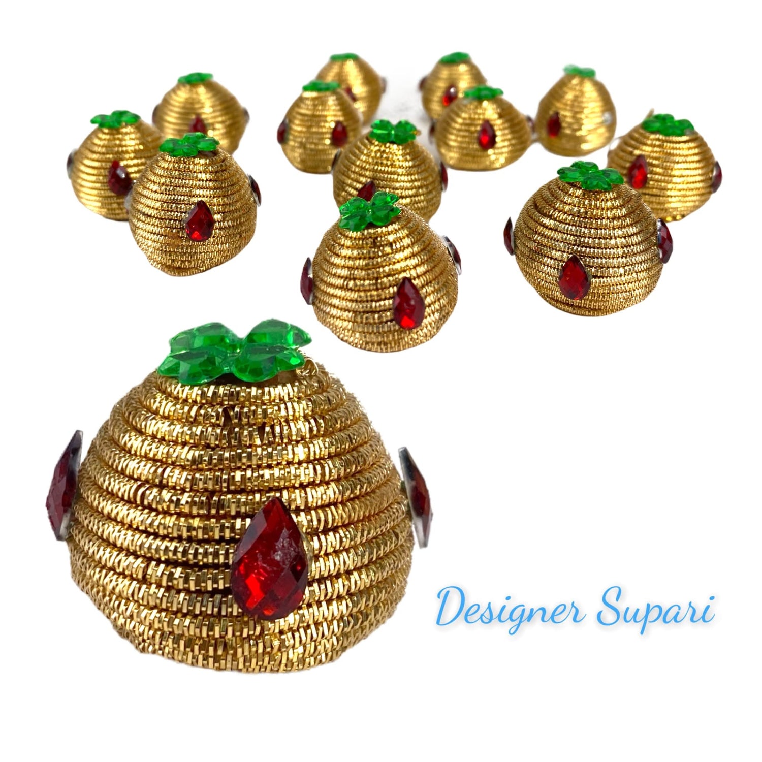 Designer Supari for Puja, Betelnut for Pooja, Decorative Supari, Indian Wedding, Housewarming, Haldi, Pithi - LoveNspire