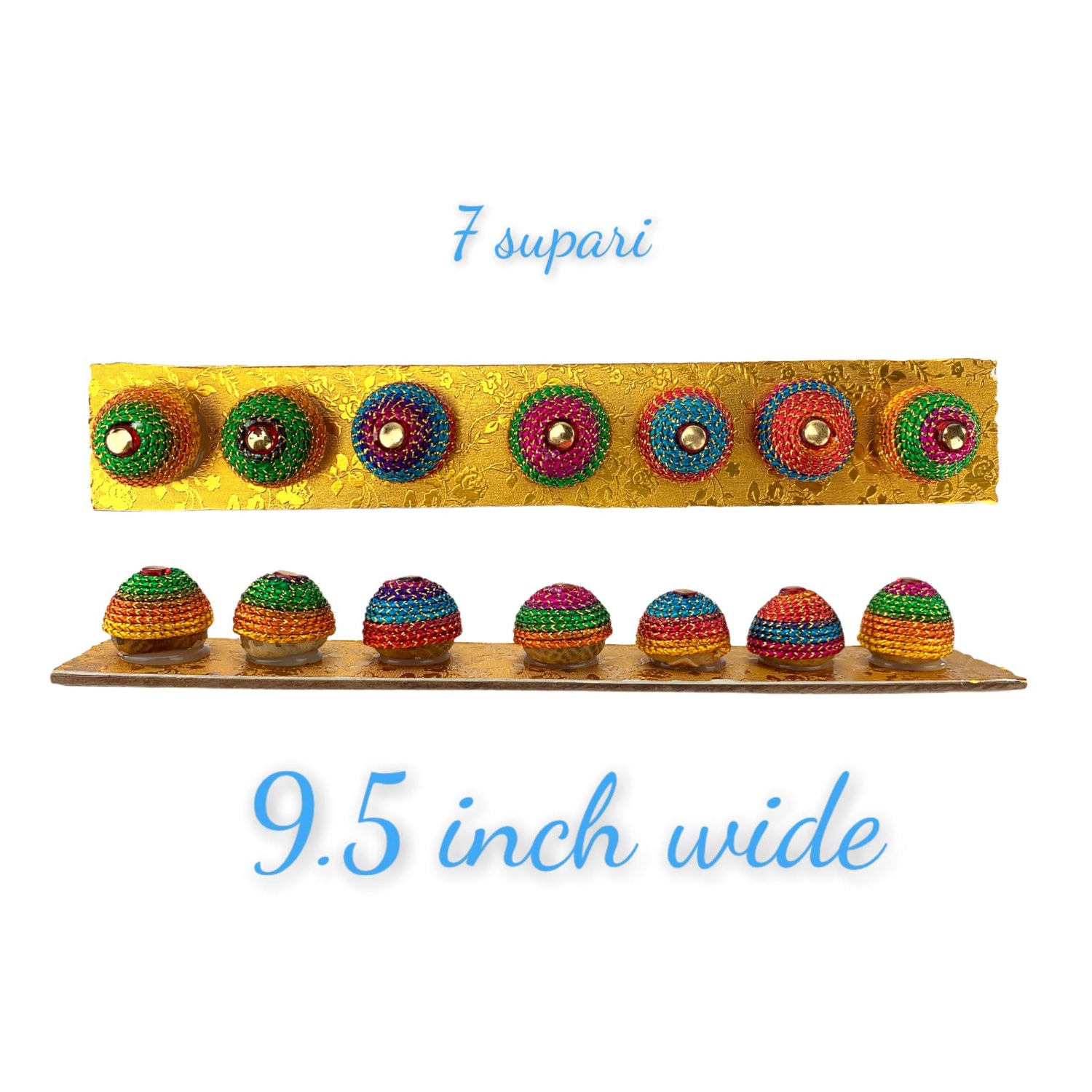 Decorative Designer Supari Betelnut for Pooja Spiritual Item Shagun Betel Seed Unique Indian Pooja Supari Temple Home Decor Wedding Favor Housewarming Gift - LoveNspire