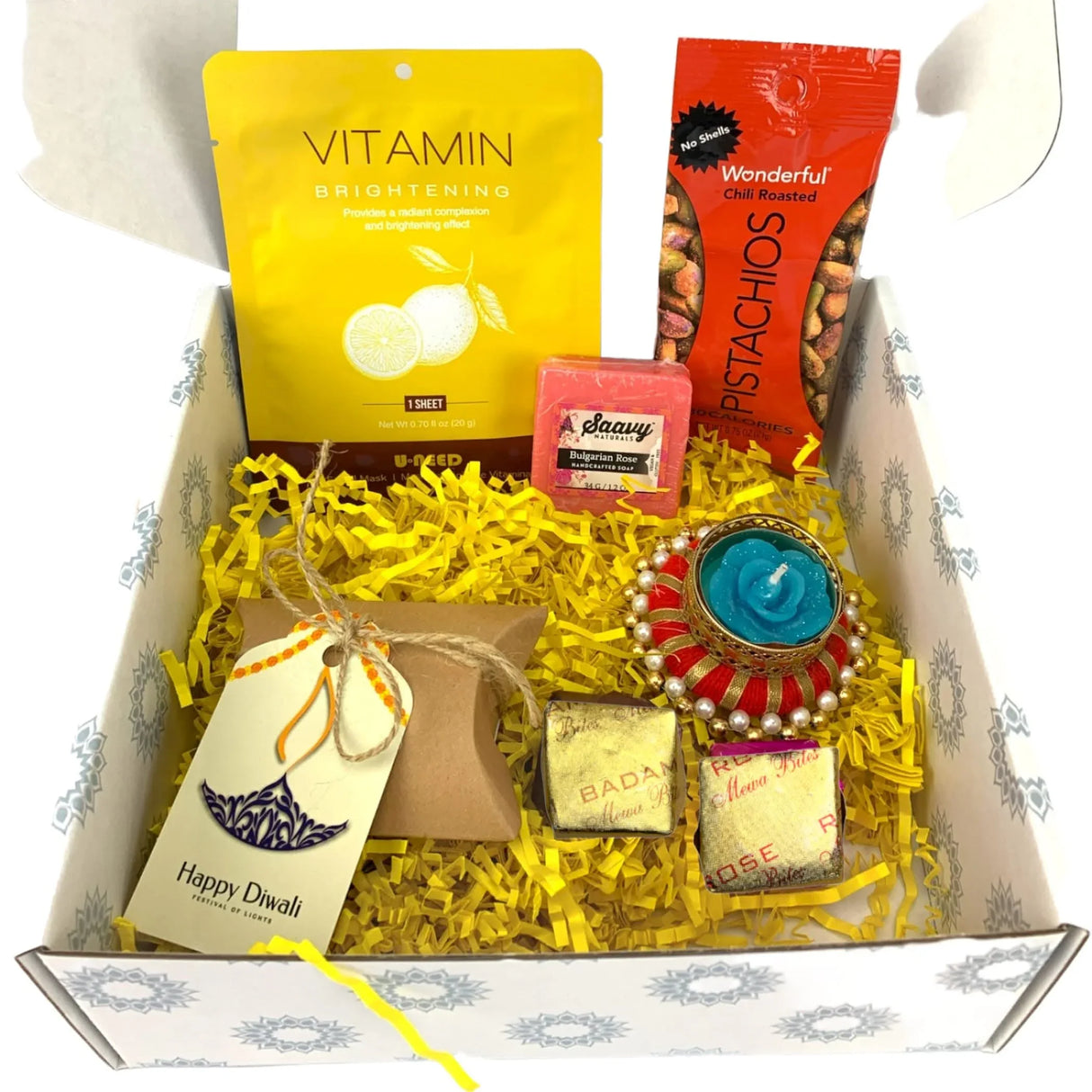 Personalized Diwali Gift Hamper for Women Indian Diwali Festival Unique Gift Basket for Her Wife Mom Sister Christmas Thanksgiving Deepawali Gift Box Corporate Hampers - Return Gifts Items - LoveNspire