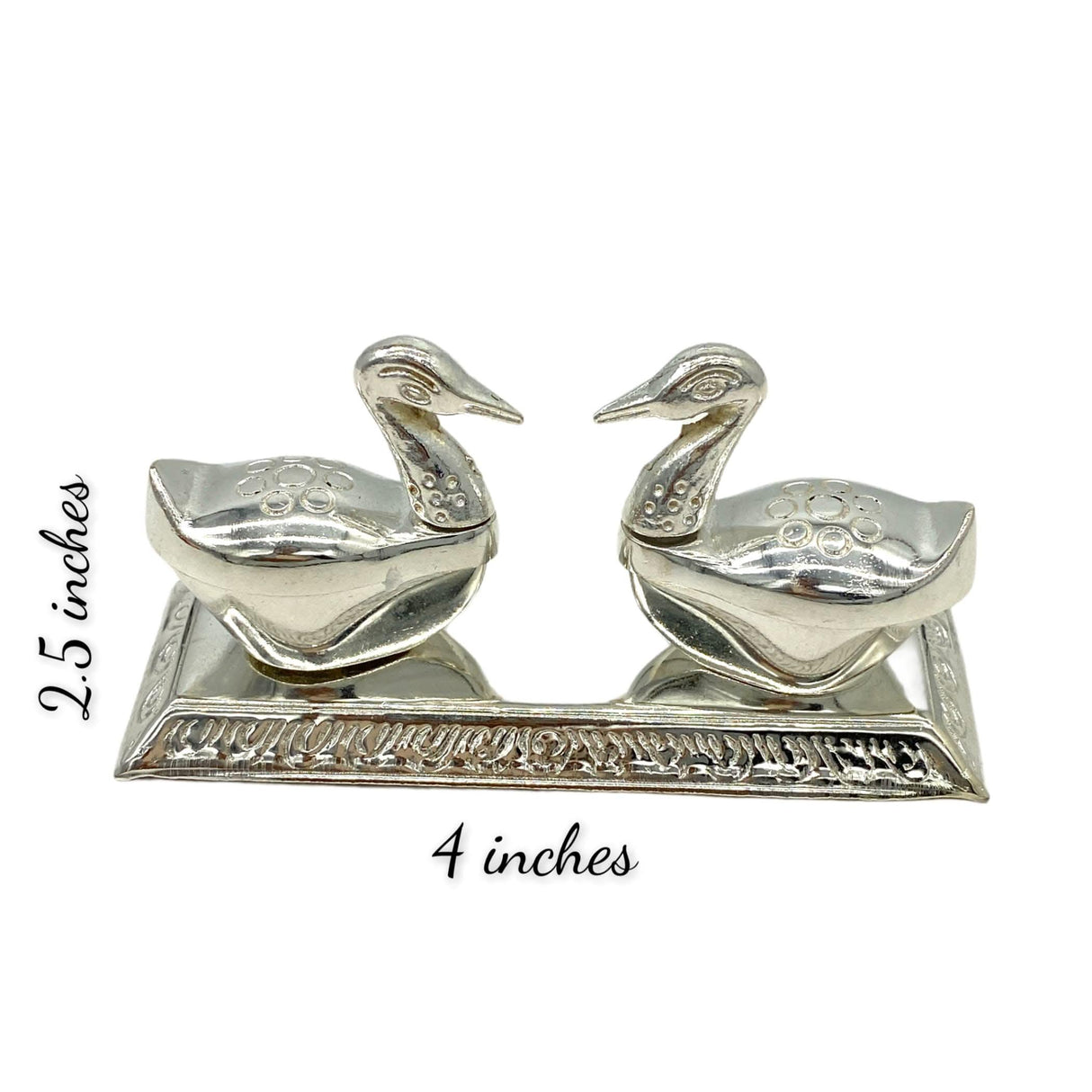 Double Duck Golden Chopra, Pooja Favor, Diwali Gift, Diwali Favor, Deewali Decor, Haldikumkum Plate, Pooja Return Gift, Pooja Item - LoveNspire