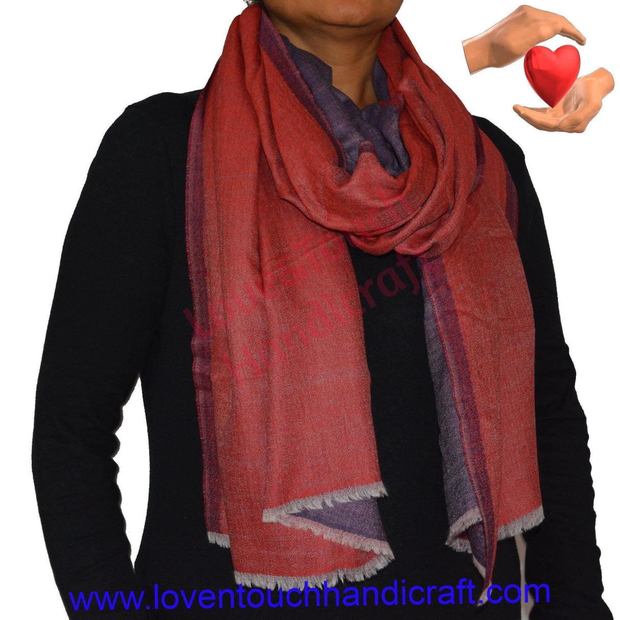 Double Shade Wool Christmas & Thanks Giving Gift, Pashmina Shawl, Soft Wool Wrap, Gift for Her, Kasmiri Stole, Scarf for Her, Knit Shawl, Women Shawl Wrap, Bridal Shawl, Wedding Favors - LoveNspire