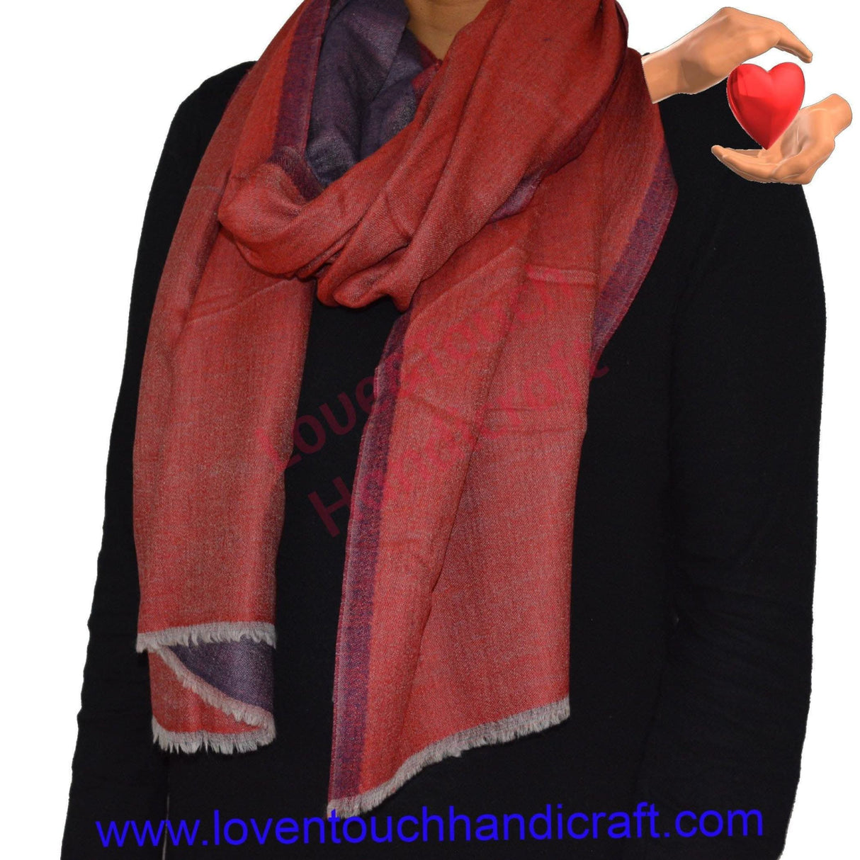 Double Shade Wool Christmas & Thanks Giving Gift, Pashmina Shawl, Soft Wool Wrap, Gift for Her, Kasmiri Stole, Scarf for Her, Knit Shawl, Women Shawl Wrap, Bridal Shawl, Wedding Favors - LoveNspire