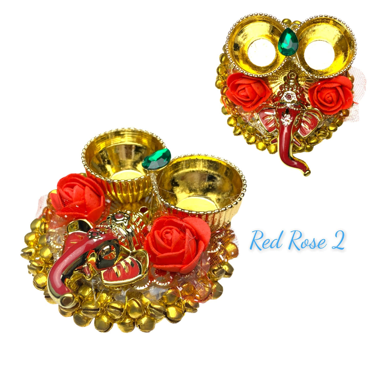 Ganesha Bulk Haldi Kumkum Thali Holder, Pooja Return Gift, Indian Housewarming Gifts, Shivratri, Wedding Favor, Navarathri Favors, Baby Shower - LoveNspire