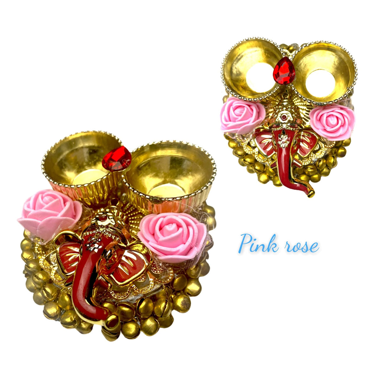 Ganesha Bulk Haldi Kumkum Thali Holder, Pooja Return Gift, Indian Housewarming Gifts, Shivratri, Wedding Favor, Navarathri Favors, Baby Shower - LoveNspire