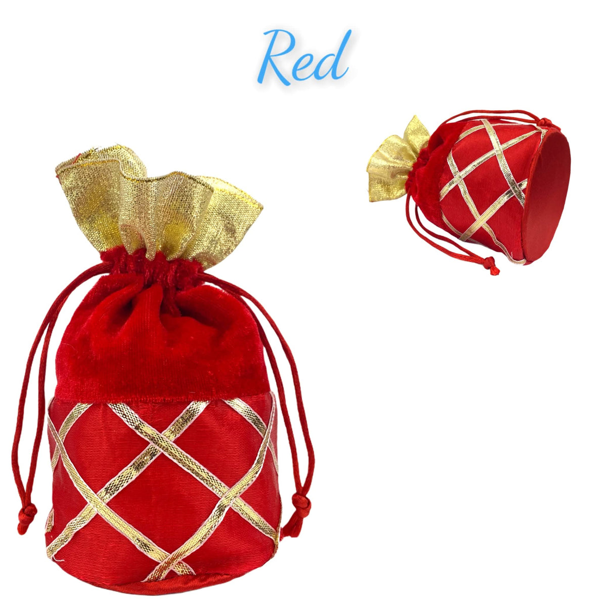 Indian Potli Women Velvet Hand Bags,wedding Return Gifts, Eid Gifts, Pooja Favors, Housewarming Baby Shower , Nikah Favor - LoveNspire