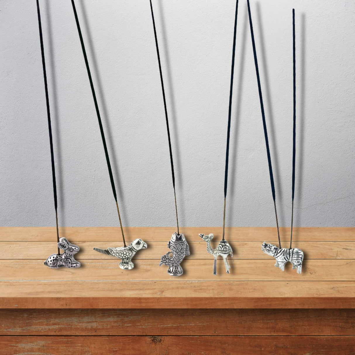 Minimalist German Silver Incense Stick Holder Agarbatti and Dhoop Ash Catcher Mess Free Incense Burner Tray for Temple Living Room Decoration Housewarming Gift - LoveNspire