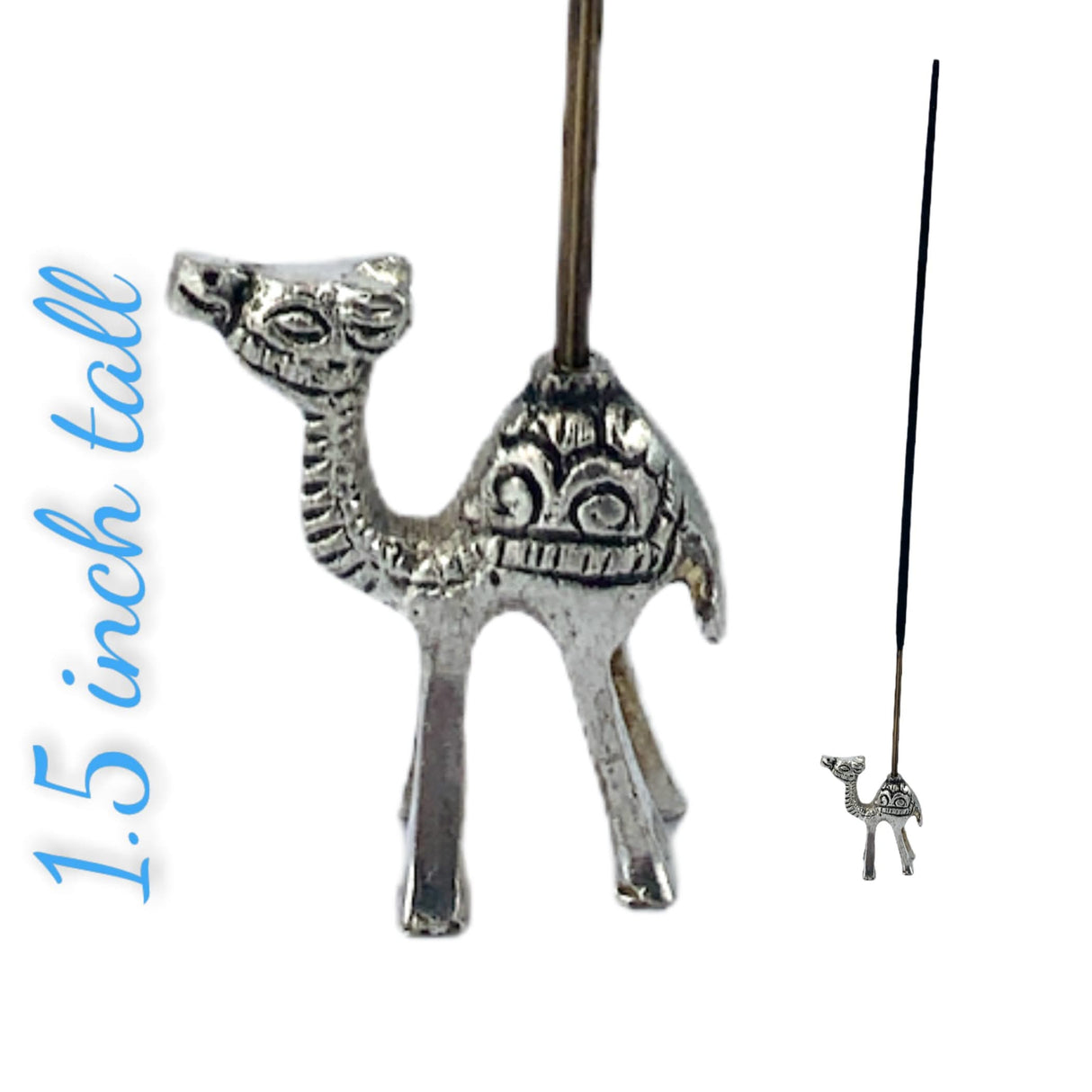 Minimalist German Silver Incense Stick Holder Agarbatti and Dhoop Ash Catcher Mess Free Incense Burner Tray for Temple Living Room Decoration Housewarming Gift - LoveNspire