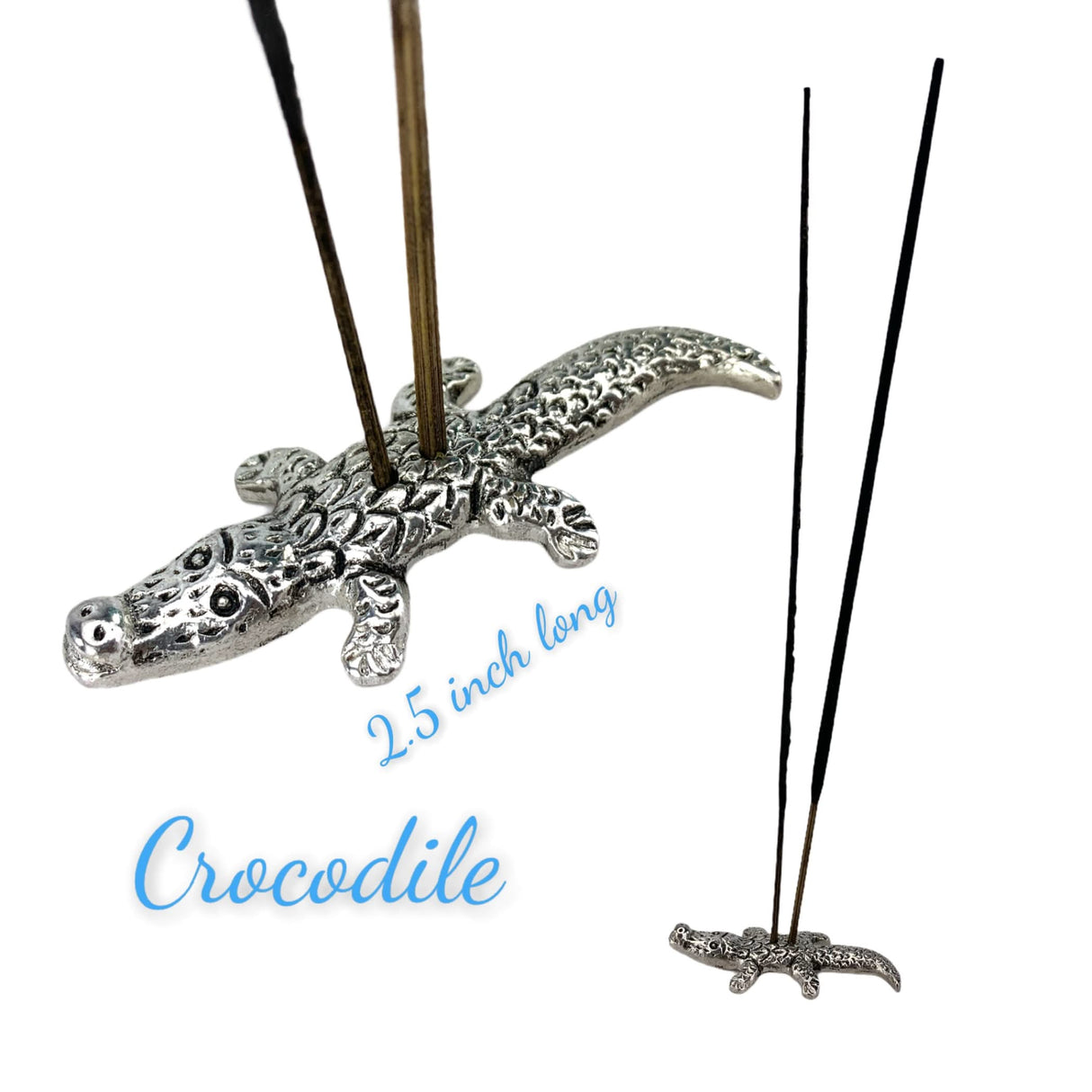 Minimalist German Silver Incense Stick Holder Agarbatti and Dhoop Ash Catcher Mess Free Incense Burner Tray for Temple Living Room Decoration Housewarming Gift - LoveNspire