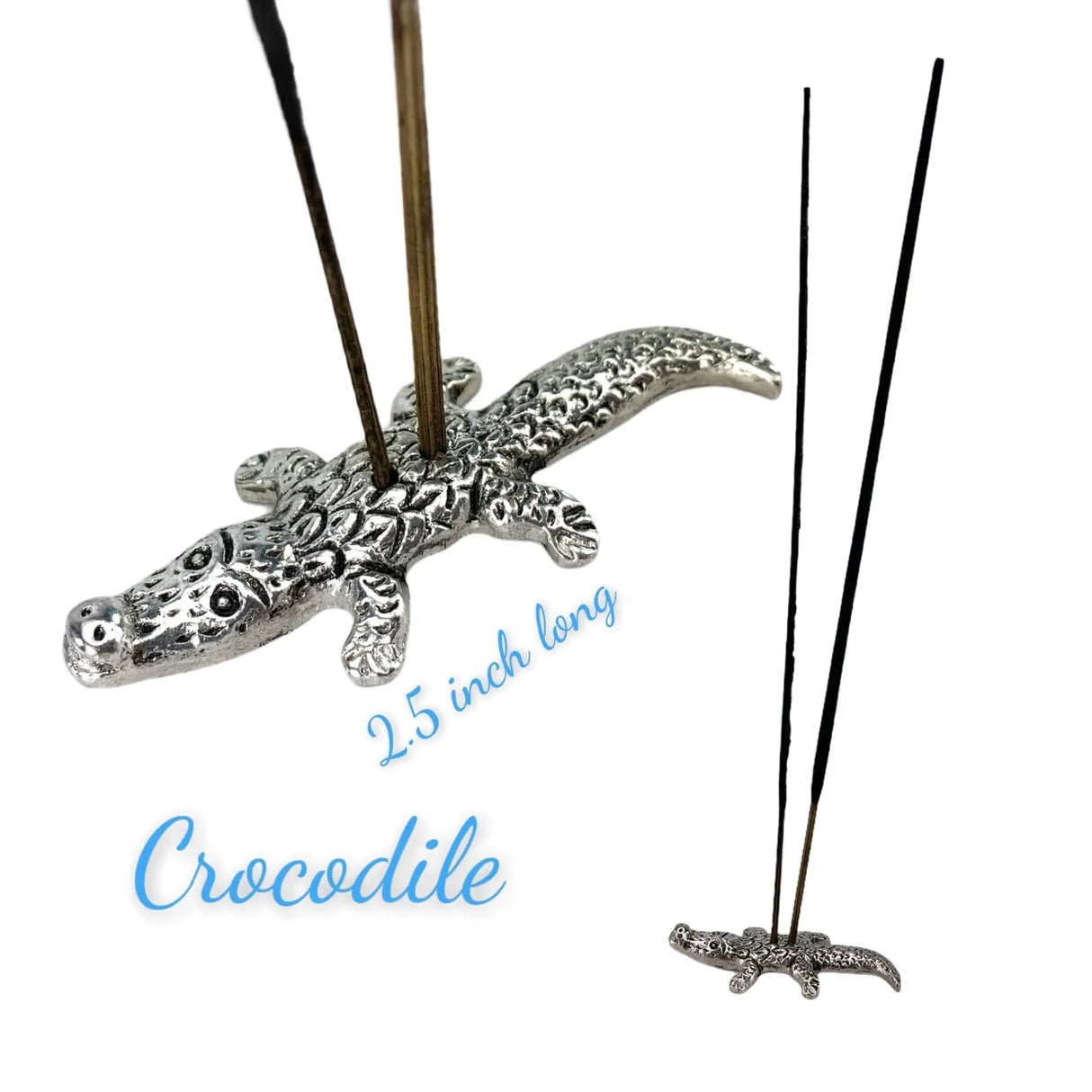 Minimalist German Silver Incense Stick Holder Agarbatti and Dhoop Ash Catcher Mess Free Incense Burner Tray for Temple Living Room Decoration Housewarming Gift - LoveNspire