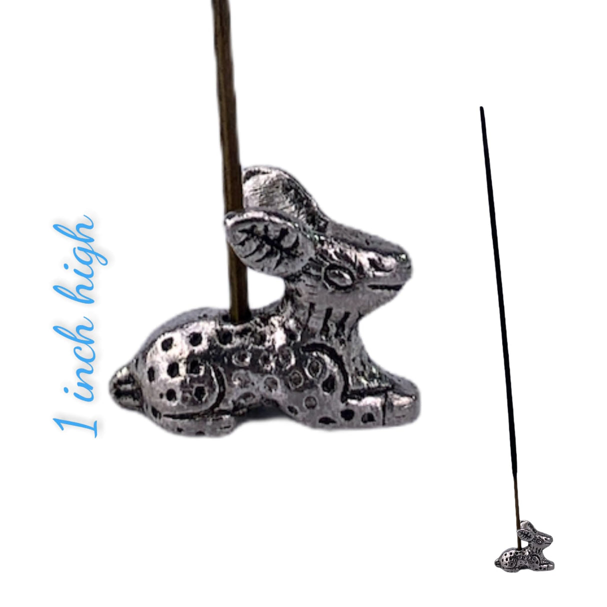 Minimalist German Silver Incense Stick Holder Agarbatti and Dhoop Ash Catcher Mess Free Incense Burner Tray for Temple Living Room Decoration Housewarming Gift - LoveNspire