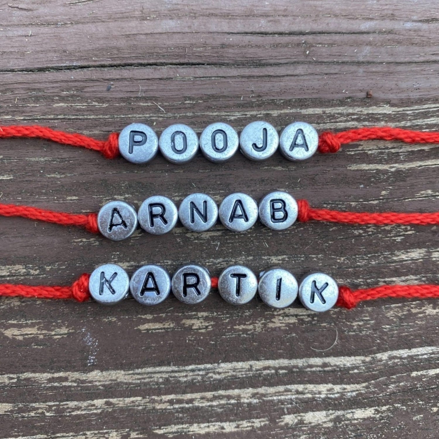 Personalized Rakhi for Brother Raksha Bandhan Handmade Customize Rakhi Thread for Bhaiya Custom Name Rakhi Card Hindu Bracelet Rakhi - LoveNspire