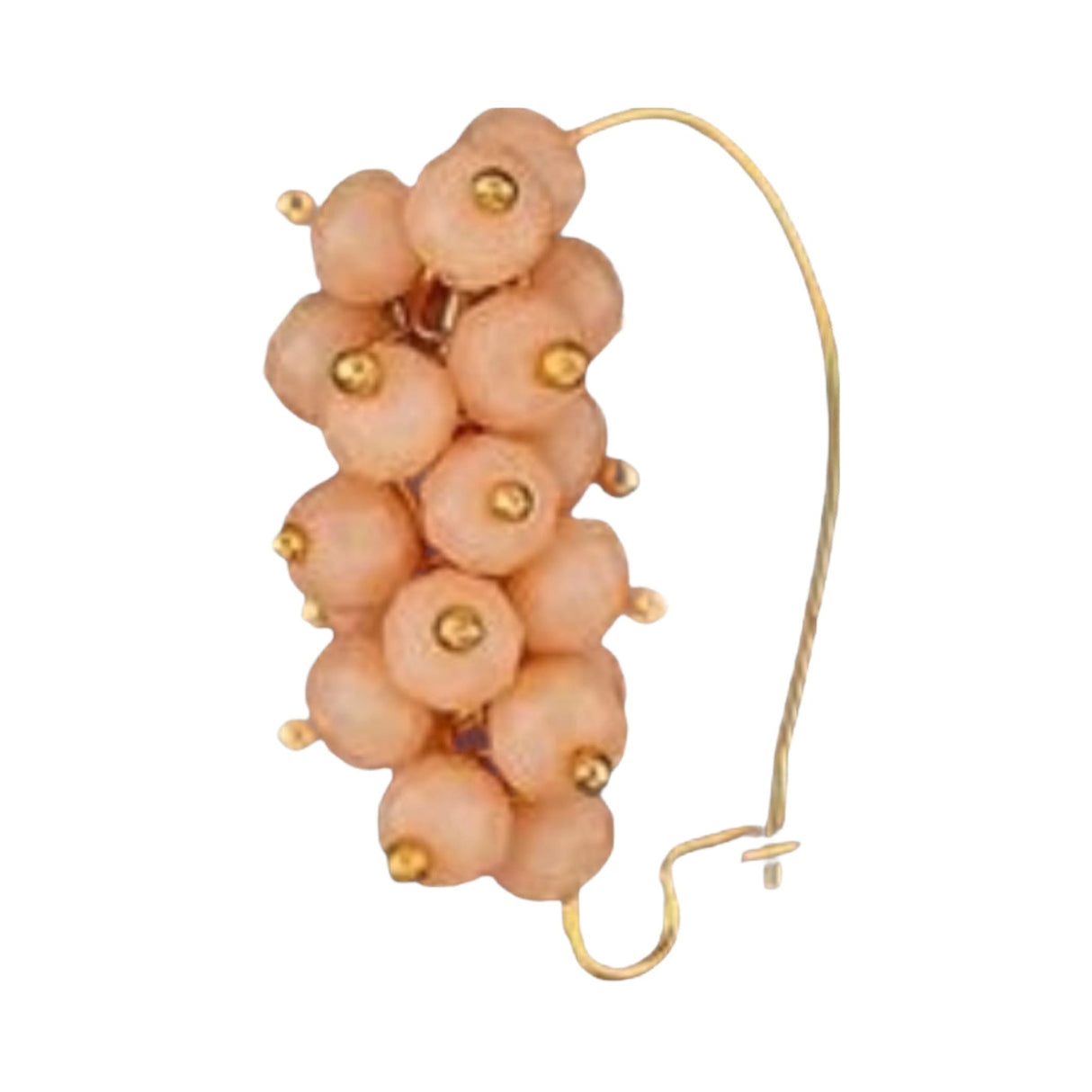 Indian Marathi Pearl Nose Rings for Women - Indian Jewelry Nose Ring Clip-On Marathi Bridal Nathani Faux Pearl Golden Tone Bollywood Style Nath Non-Piercing Jewelry for Women Gift For Her - LoveNspire