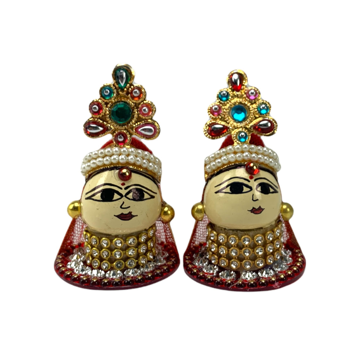 Goddess Riddhi Siddhi Set Riddhi Siddhi Idols Spouse of Ganesha Spiritual Gift Fortune Goddess Mandir Temple Pooja Item Home Office Decor Diwali Decoration Housewarming Gift - LoveNspire