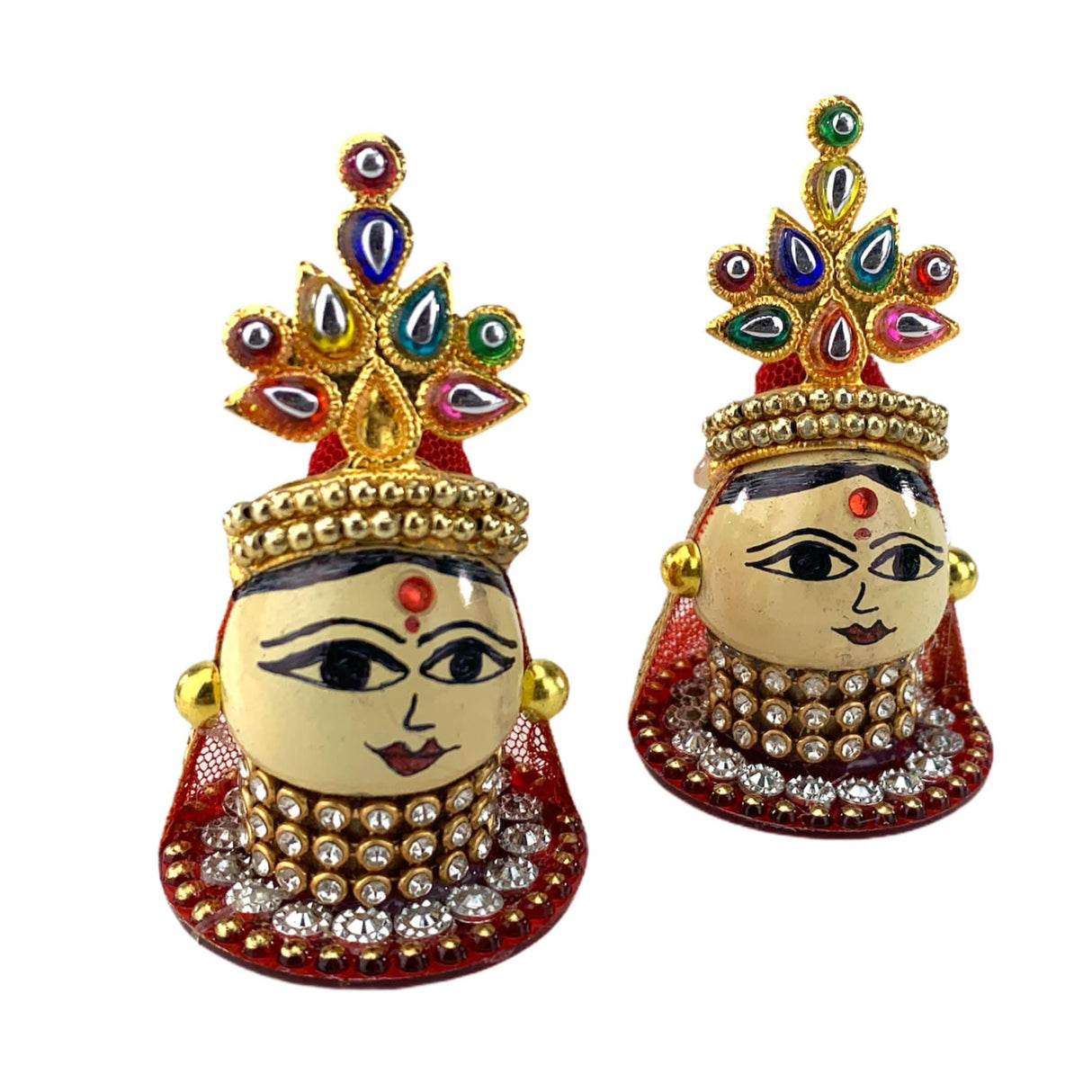Goddess Riddhi Siddhi Set Riddhi Siddhi Idols Spouse of Ganesha Spiritual Gift Fortune Goddess Mandir Temple Pooja Item Home Office Decor Diwali Decoration Housewarming Gift - LoveNspire