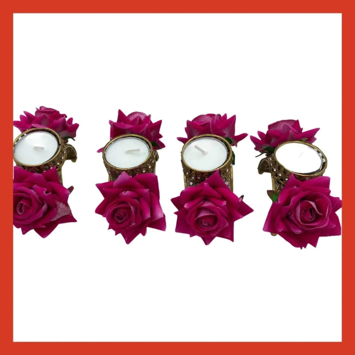 Rose Diwali Candle Holder, Diwali Diya, Diwali Decor, Diwali Decoration, Diwali Candle, Diwali Favors, Deewali Gifts - LoveNspire
