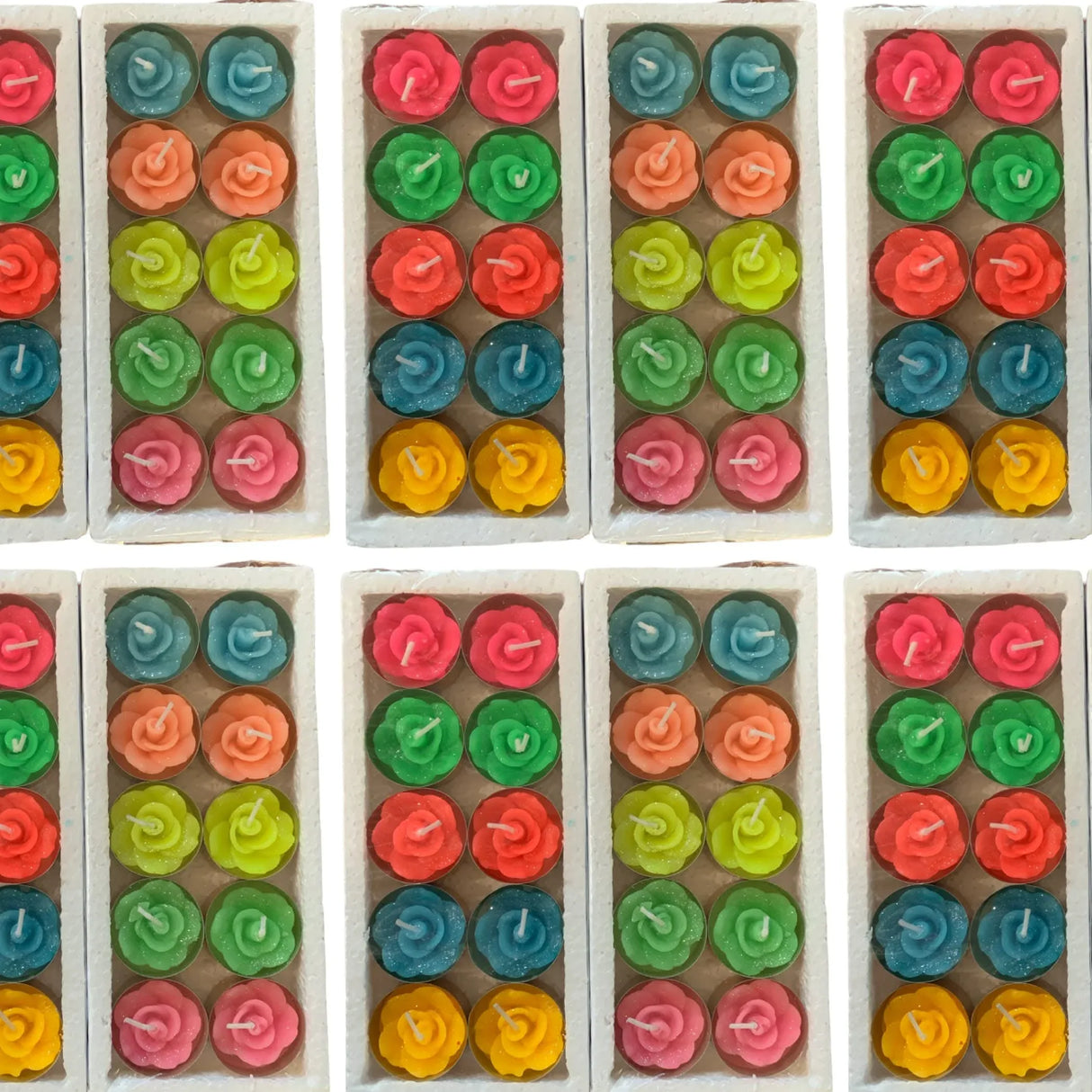 Rose Tealight Candles Handmade Rose Shaped Bulk Candle - 3 Hour Extended Burn Time - Tealight Candles for Birthday Wedding Return Gift Valentine's Day Christmas Home Decor - LoveNspire