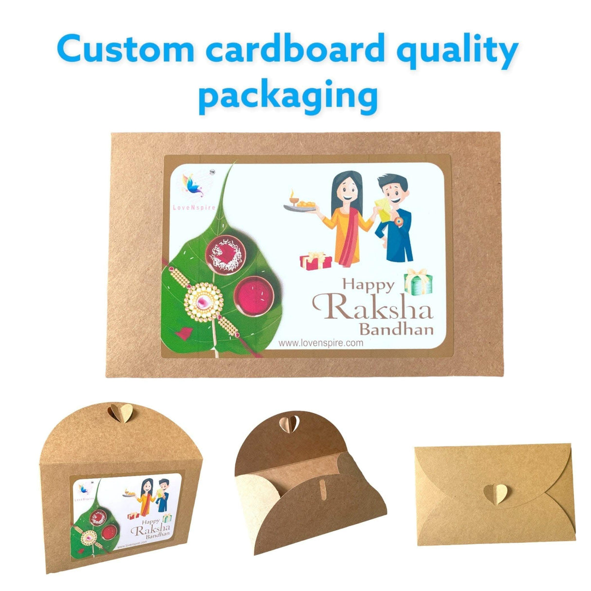 Rakhi for Brother Rudraksh Rakhi Raksha Bandhan Gifts Traditional Ferro-Roher/Ghirdalli/Kitket Rakhi Gift Hamper Bracelet for Brother Sister Bhabhi - Perfect for Celebration - LoveNspire