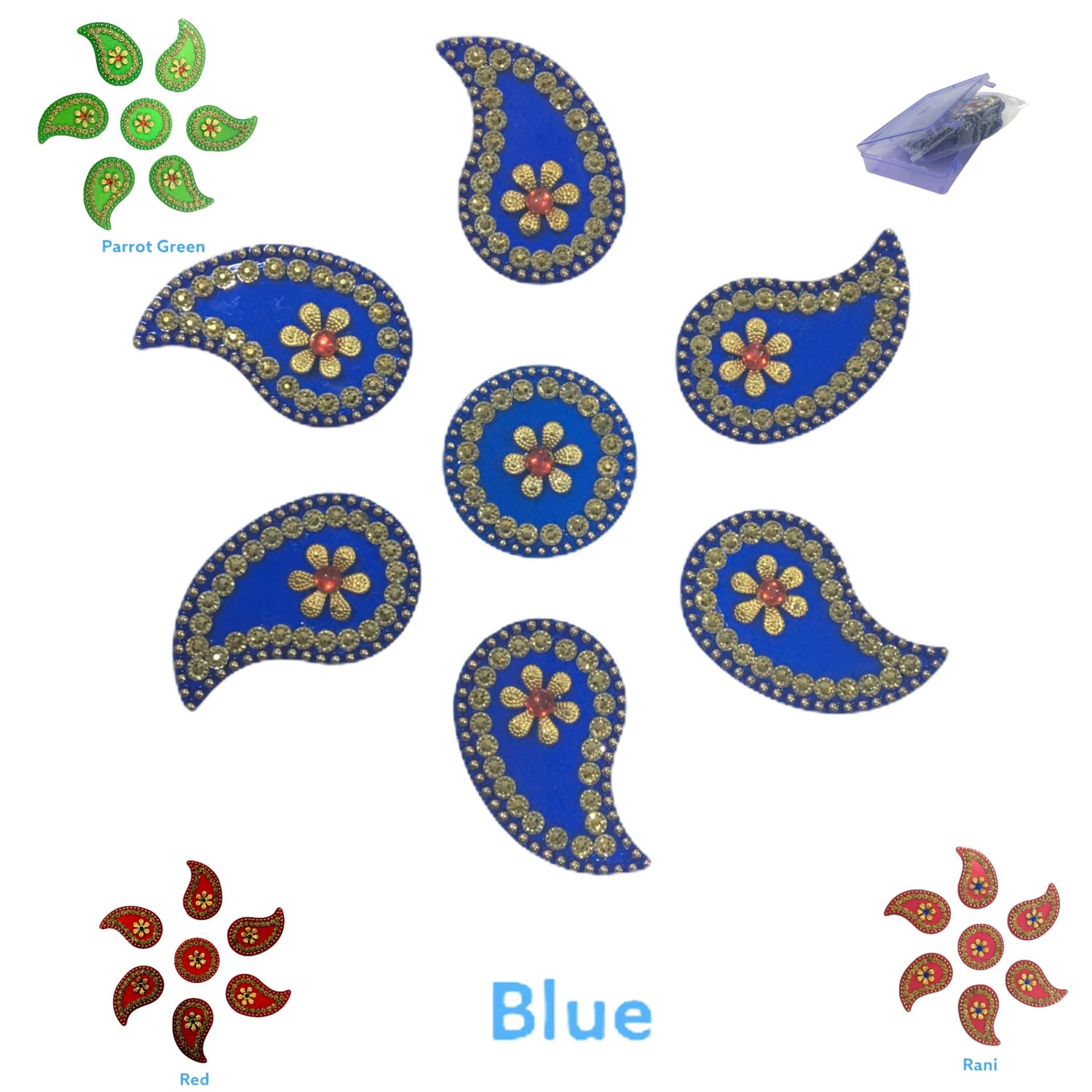 Diya Floor Rangoli Indian Traditional Handmade Reusable Acrylic Diya Rangoli Diwali Navratri Home Temple Decor Deepawali Wedding Housewarming Gift Floor Table Decoration (6.5 Inches) - LoveNspire