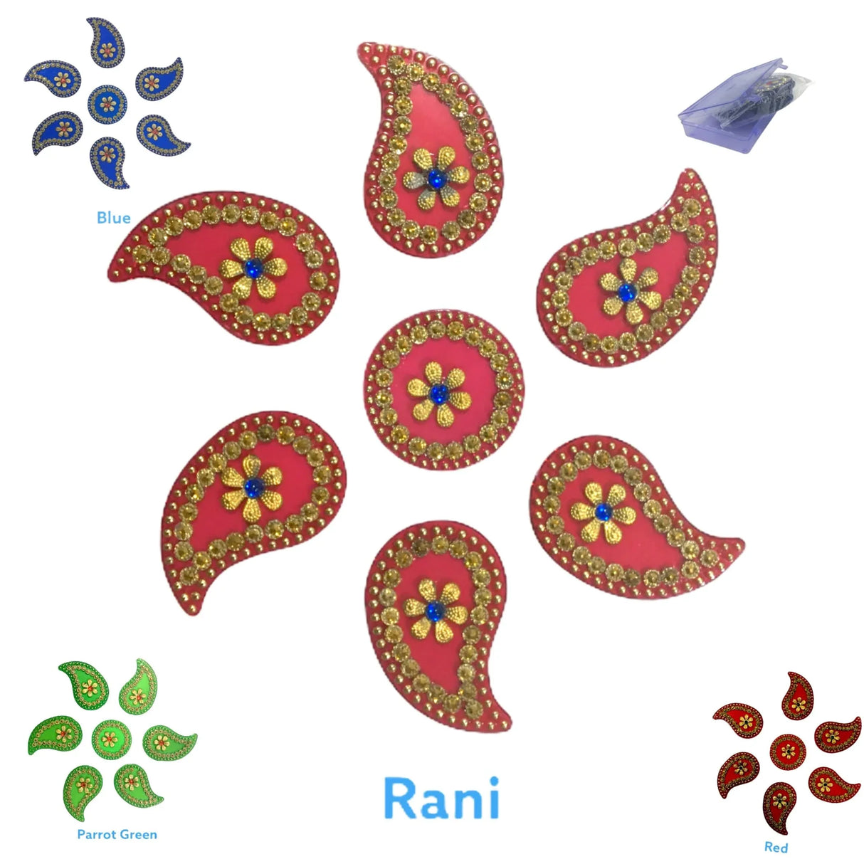 Diya Floor Rangoli Indian Traditional Handmade Reusable Acrylic Diya Rangoli Diwali Navratri Home Temple Decor Deepawali Wedding Housewarming Gift Floor Table Decoration (6.5 Inches) - LoveNspire
