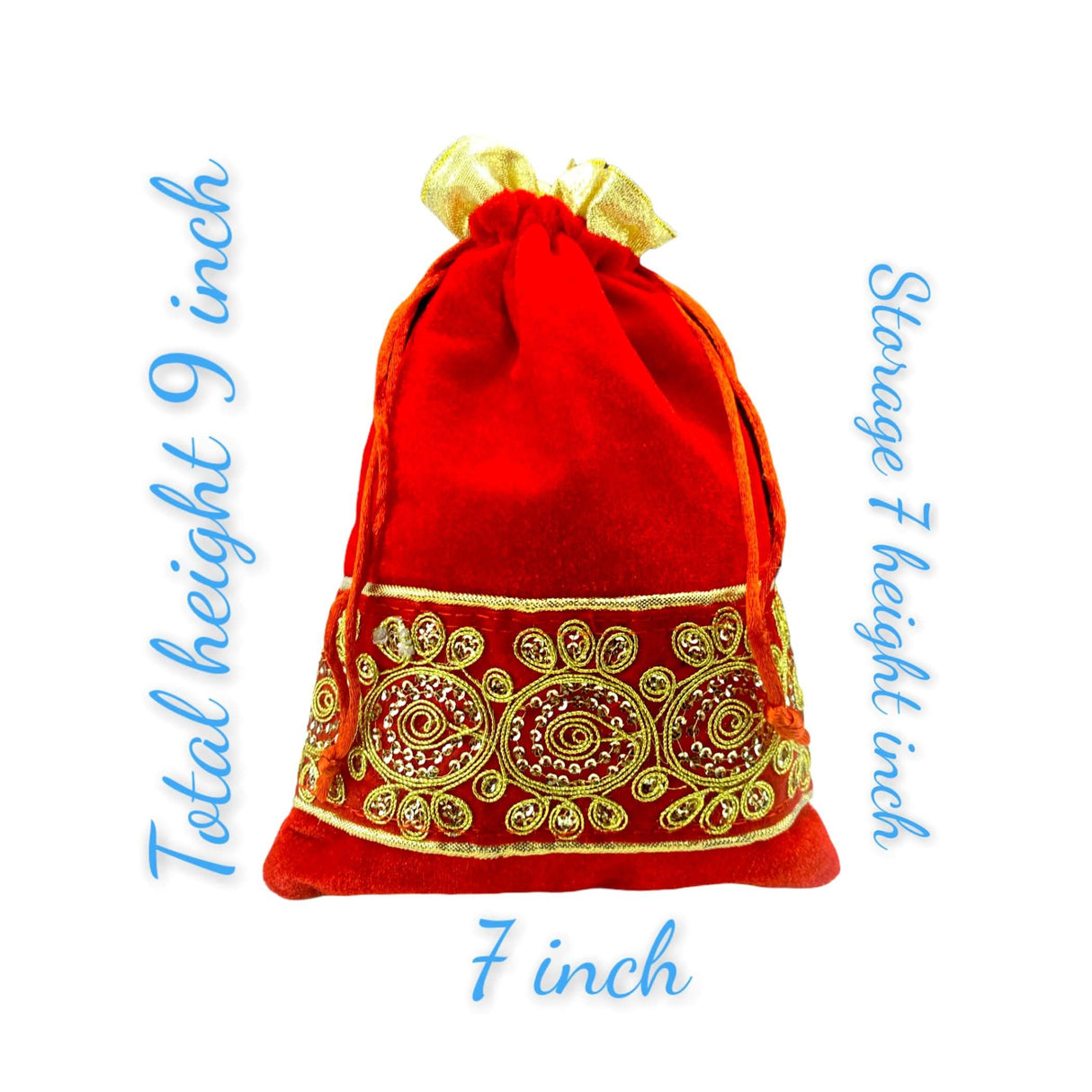 Zari Potli Bags, Favor, Indian Muslim Punjabi Wedding Favor, Diwali Eid Gift Bag, Return Favor, Gift, Housewarming, Jewelry Organizer - LoveNspire