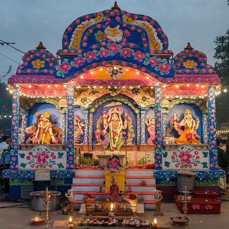 Dussehra or Vijayadashami marks the triumph of good over evil and originated from the epics Ramayana and Mahabharata. It is celebrated across India with vibrant processions, effigy burnings of Ravana, and theatrical enactments of mythological stories.