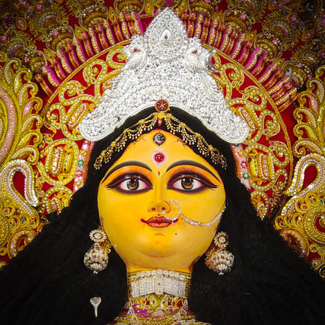 Choose a Durga idol that resonates spiritually, fits your temple space, is crafted from eco-friendly materials, and embodies serenity and divine strength.