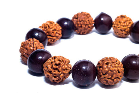 Rudraksha mala along with black beads that you can have from LoveNspire.