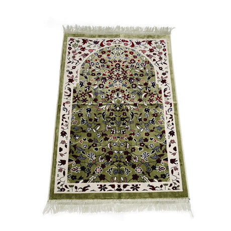 A vibrant coloured prayer mat that you can get for your home.