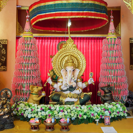 Elevate your puja room with beautiful pooja decoration items — the perfect festive gift to add charm and spirituality.
