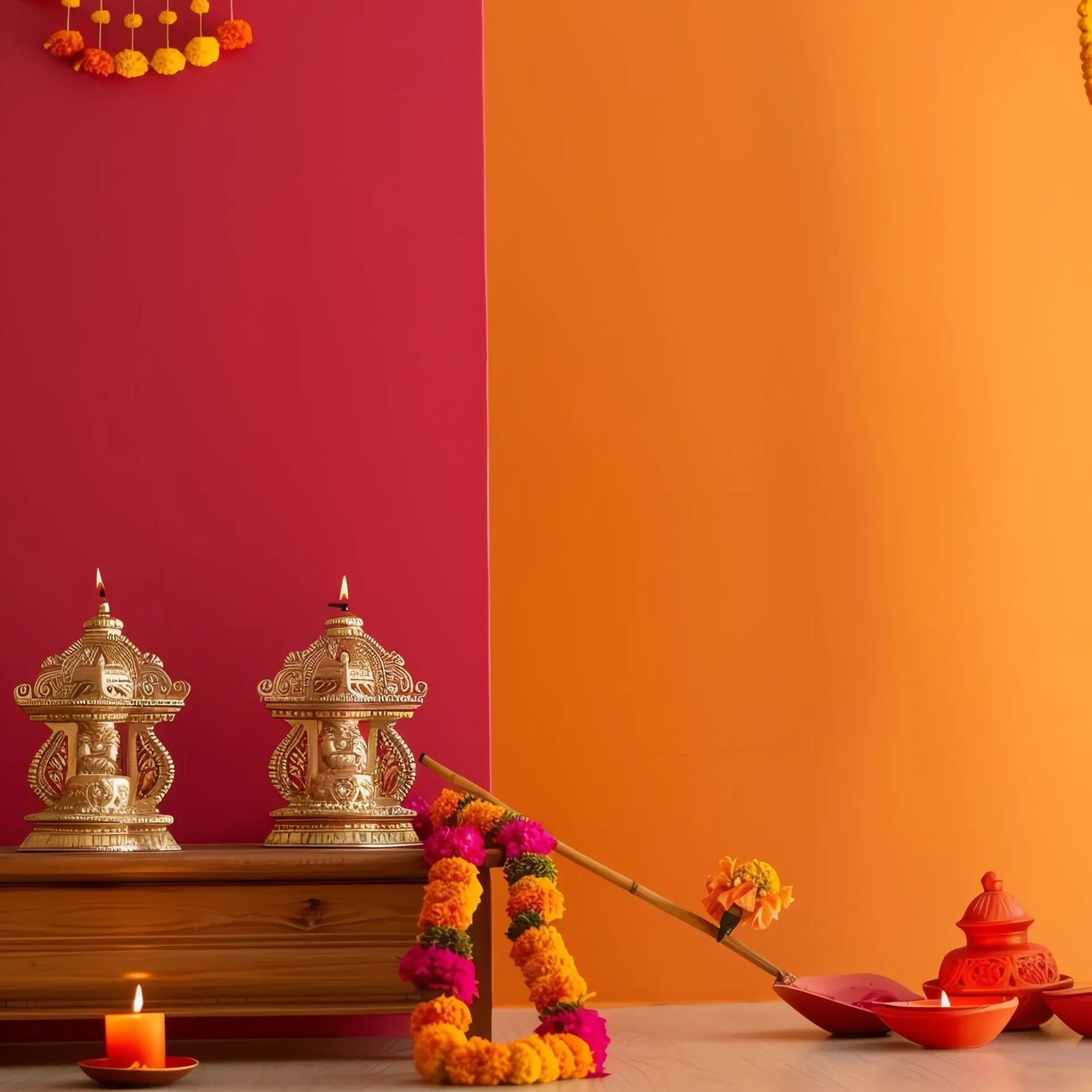 Celebrate Diwali and Indian festivals in style with LoveNspire’s easy, elegant Pooja and festive home décor.