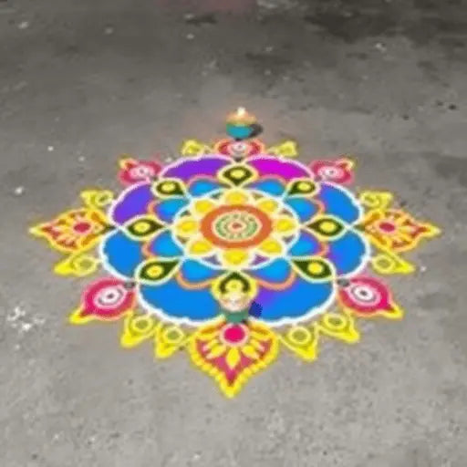 Pi Use Rangoli The Art of Rangoli: Colorful Tips and Techniques for Stu...