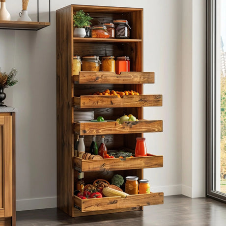 It’s time to maximize efficiency by grouping similar items, labeling containers, and using vertical space to keep your kitchen tidy and accessible like a pro. This will attract everybody’s attention.