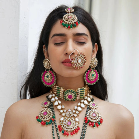 Wearing an Indian bindi is symbolic of various cultural aspects, including spiritual awakening, cultural identity, and marital status in the Hindu tradition of India, and it has also become a global fashion accessory today.