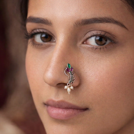 Clipon Nose Ring Maharashtrian Collection Maharashtrian Clipon Nose Rings and Jewelry – LoveNspire