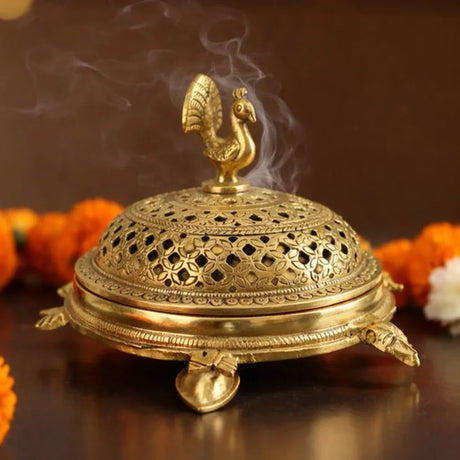 Brass Incense Burner Collection Incense Burners and Pooja Essentials – LoveNspire