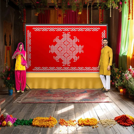 Pooja Backdrop Decoration Collection Pooja Backdrops Decor and Festival Essentials – LoveNspire