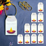 10 printed happy diwali gift tags for gifts bags deewali