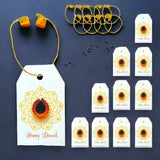 10 printed happy diwali gift tags for gifts bags deewali