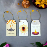 10 printed happy diwali gift tags for gifts bags deewali