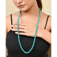 Long strand of round turquoise-colored beads from LOVENSPIRE 108 Mala Beads jewelry