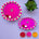 Steel pompom ganesha decorated pooja thali handmade aarti