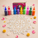 White floral mandala stencil on a 12 inch diy mdf reusable rangoli mat for rangoli decorations and diwali designs