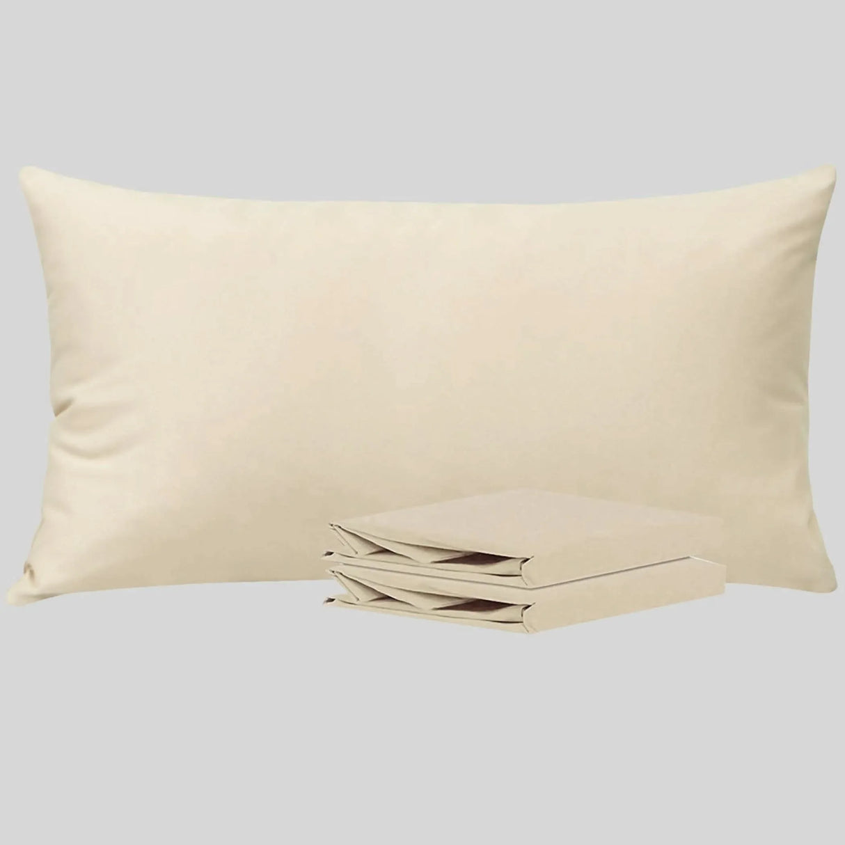 150 Thread Count Pillow Covers 100% Cotton Pillowcases Soft & Smooth Hotel-quality Set of 2 Pillow Case with Envelope Closure Breathable Cooling - Fits Queen/king/cal King Size Pillows - LoveNspire