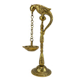 2 ct. Parrot brass oil tall diya samai diwali decor lamp